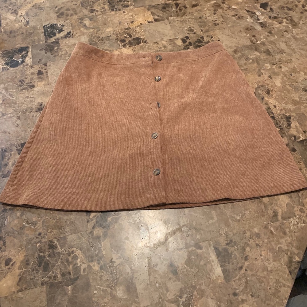 Mini corduroy skirt